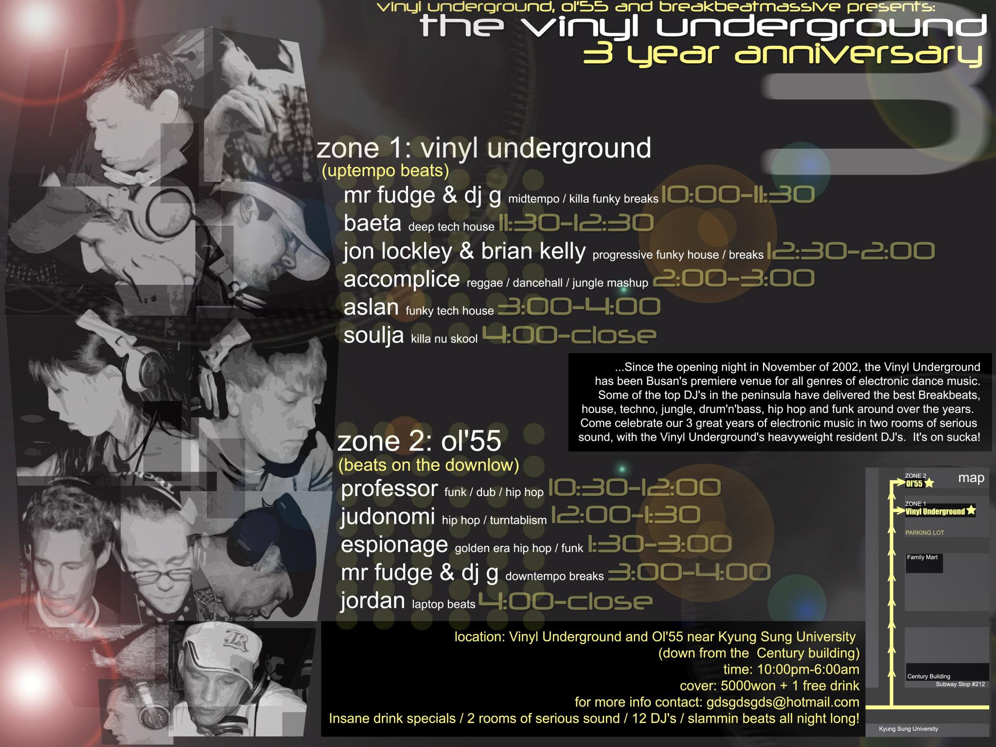 Vinyl Underground — 3 Year Anniversary